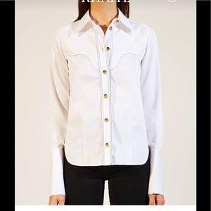 Khaite Dena poplin shirt- white -XS